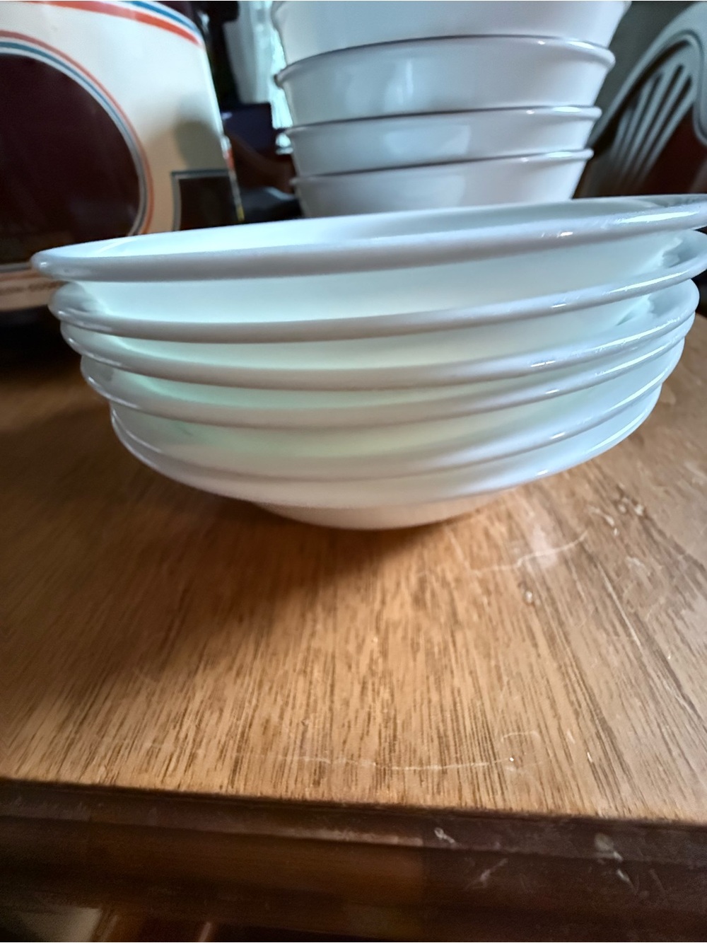 Corningware White Ceramic Serving Bowls - Set of 6